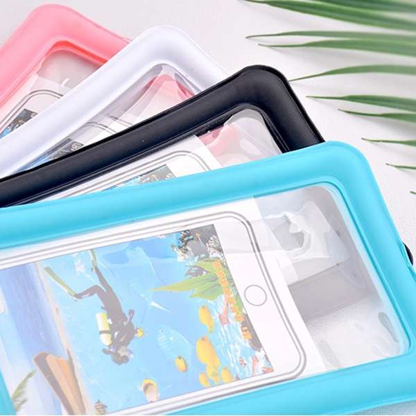 JG20375657 Double Sealed Waterproof 6 Inch Phone Pouch (Three-Fold Inflatable)