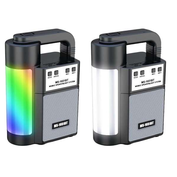 MS-1654BT Bluetooth 4 Speaker With Flashlight And RGB LED