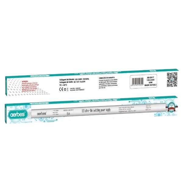 Aerbes AB-E817 60W 12V 5A LED Ultra Thin Switching Power Supply