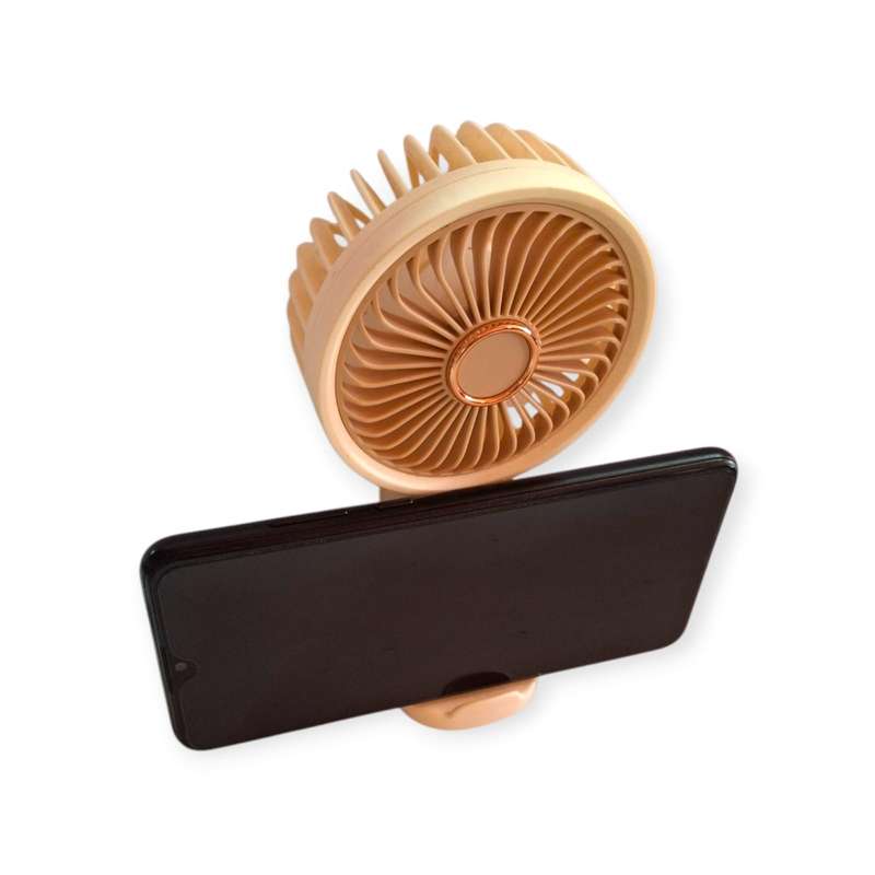 Baihuo MY-7494 High Speed Rechargeable Handheld Or Desktop Fan With Phone Base