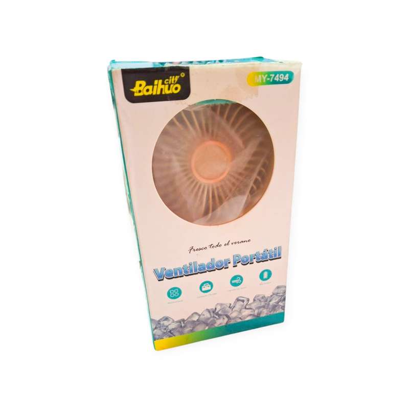 Baihuo MY-7494 High Speed Rechargeable Handheld Or Desktop Fan With Phone Base