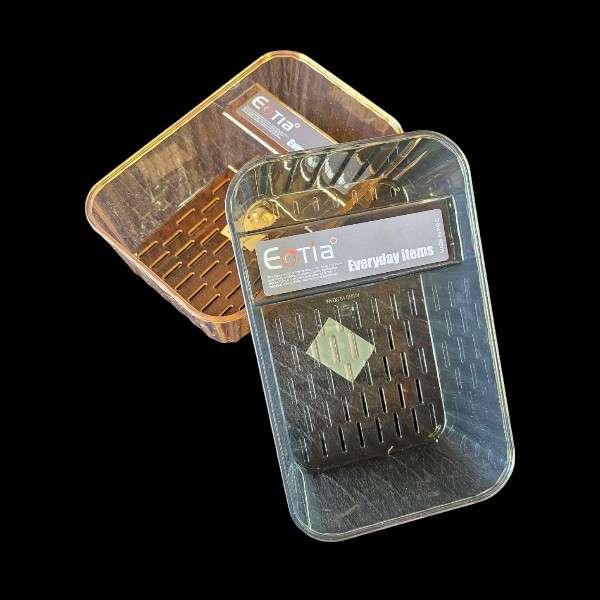 438728 Dual Compartment Acrylic Container Box For Everyday Use