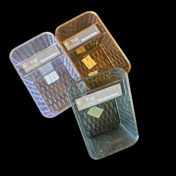 438728 Dual Compartment Acrylic Container Box For Everyday Use