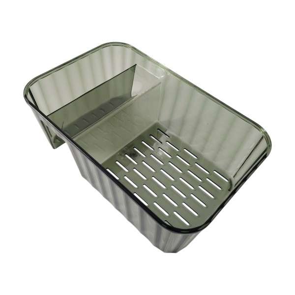 438728 Dual Compartment Acrylic Container Box For Everyday Use