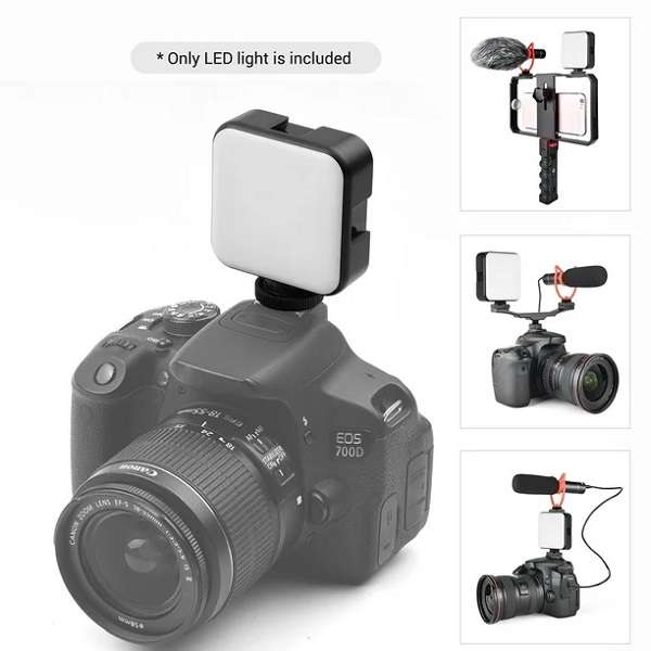 AY-49S Rechargeable And Battery Operated 3 Colour And 7 Mode LED Fill Light
