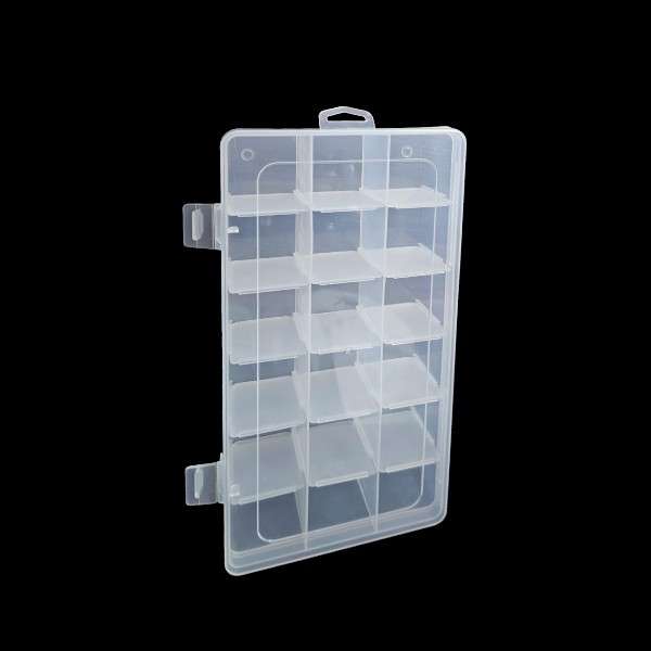 JG20375665 18 Removable Grid Transparent Storage Box
