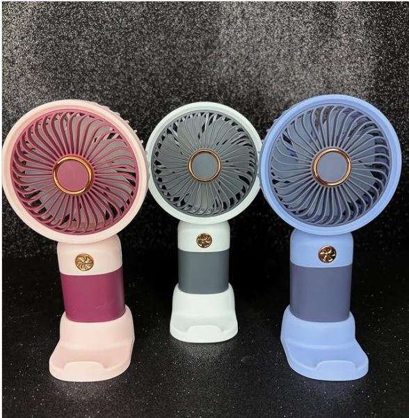Baihuo MY-7494 High Speed Rechargeable Handheld Or Desktop Fan With Phone Base