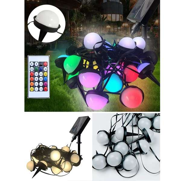 FA-DC1025CT-RGBW Solar RGB + Warm White Light Decorative Ground Spike