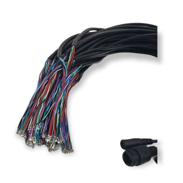 XF0576 White Poe Power Tail Cable for Video Surveillance  Pack of 50