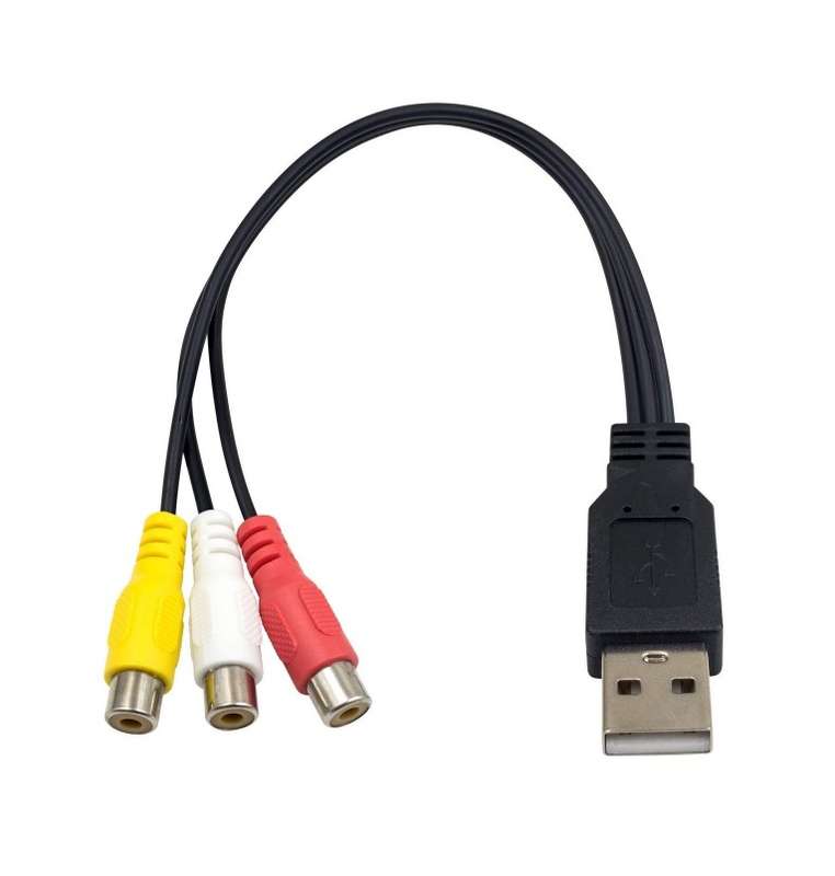SE-L228 USB Male To 3RCA Female Cable 30cm