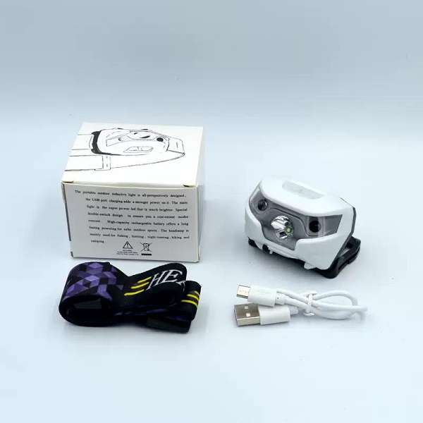 183763 Portable Induction Headlamp With Sensor And 4 Lighting Mode