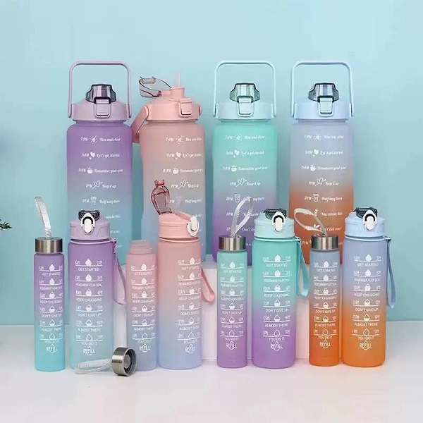 Motivational 3 Piece Set Bottles