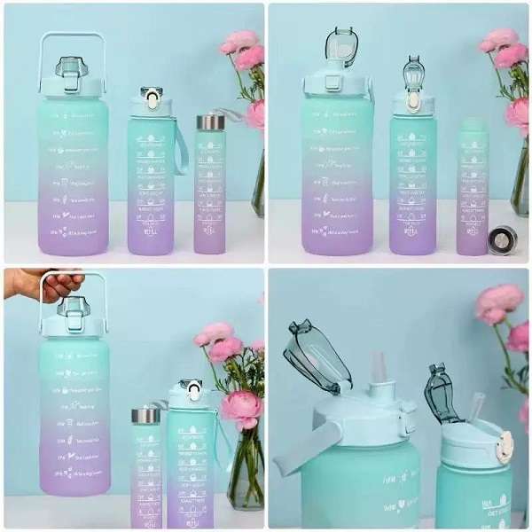 Motivational 3 Piece Set Bottles