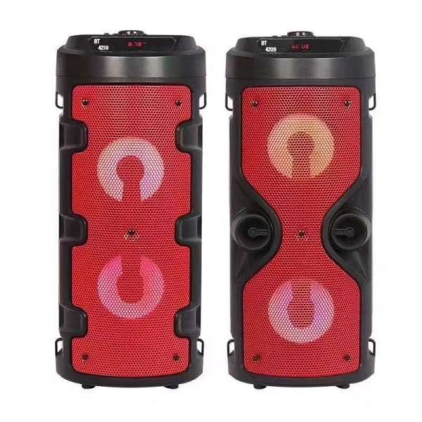 ZQS4210 4 Bass Boost RGB Bluetooth Speaker Remote & Strap 1200mAh