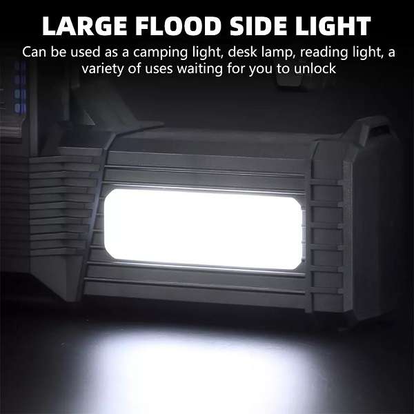 PM-65 Handheld Bright Solar Powered Searchlight W5168-2