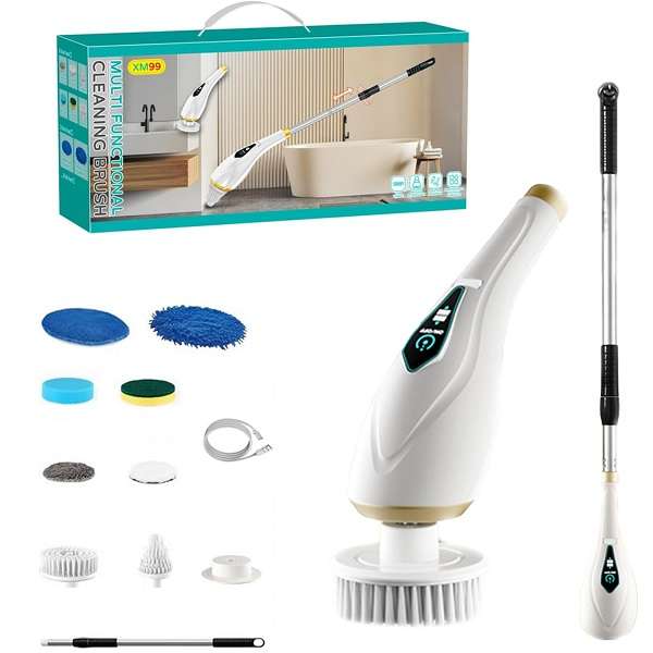 XM99 Rechargeable Adjustable 6 Heads Cleaning Brush