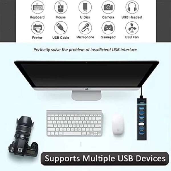 Tangka TK-8578 USB 3.0 7 Port Hub 30cm