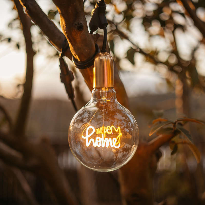 HOME Retro Edison Light Bulb G125 Warm White LED E27 3W