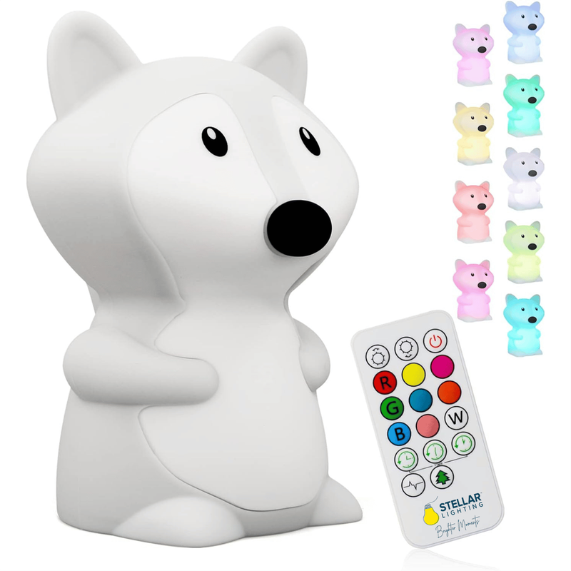 Kids Fox Silicone Night Light | Colour-Changing