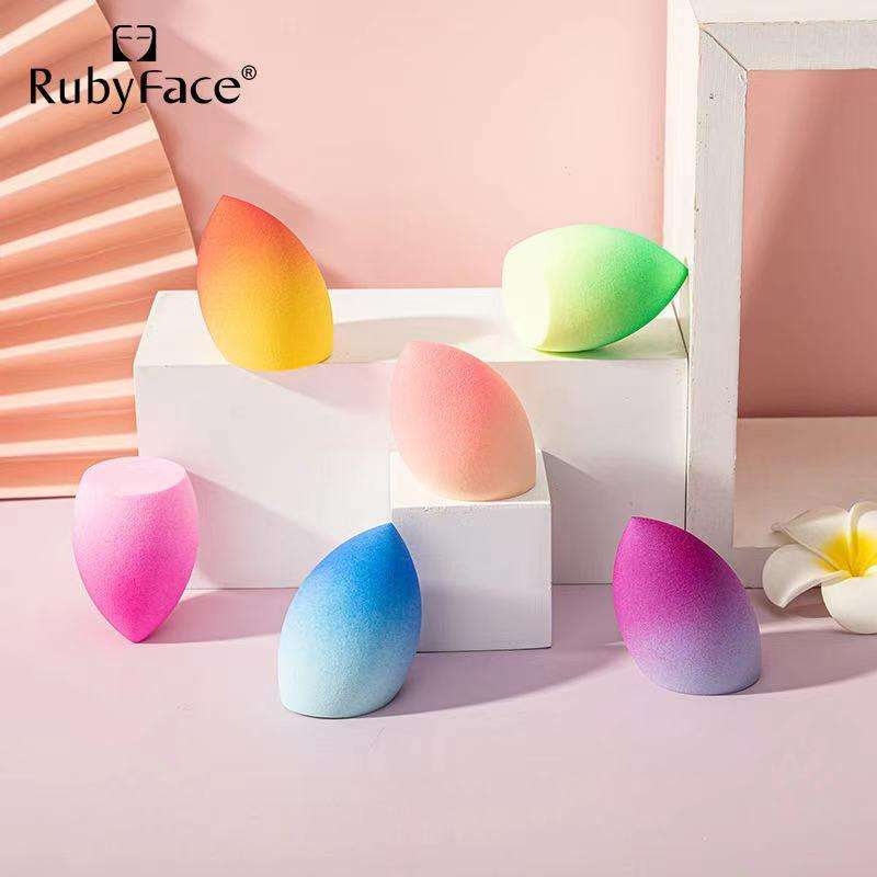 Glam Beauty - Ruby Face Gradient Egg Beauty Blender - Green