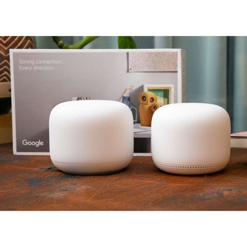 Google - Nest Wifi Router and Single Point - Snow (Parallel Import)