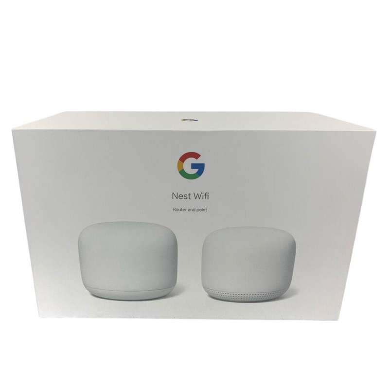 Google - Nest Wifi Router and Single Point - Snow (Parallel Import)