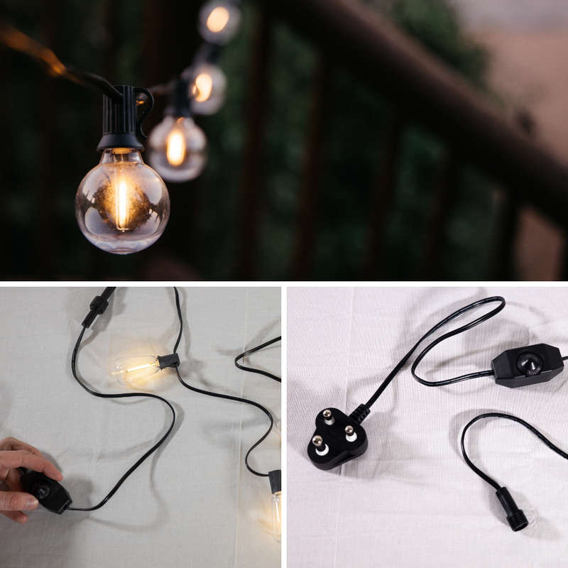 Classic Dimmer with Dial On/Off Switch for String Light