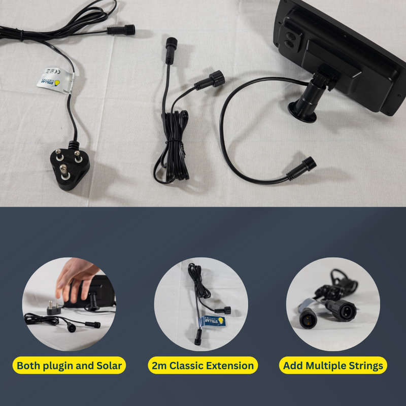 Classic 2 Meter Extension for Solar or Plug-in String Light