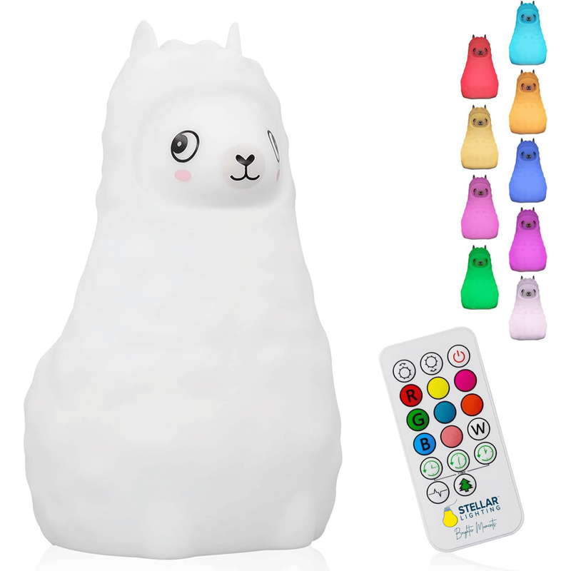Kids Llama Silicone Night Light | Colour-Changing