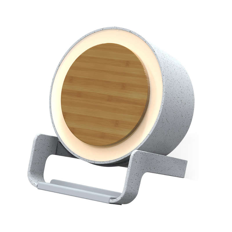 Bamboo Speaker LED Wireless Phone Charger