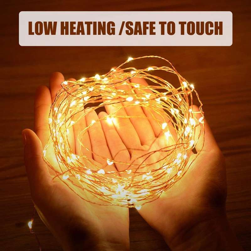 20m 200 LED Solar Copper Wire Fairy Light