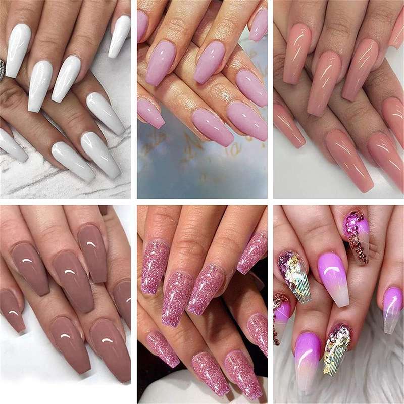 Polygel Nail Extension Kit with Tips - Pink Collection