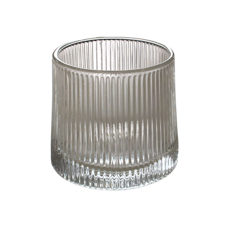 Nordic Ribbed Rocking Tumbler Glass - Pack of 4