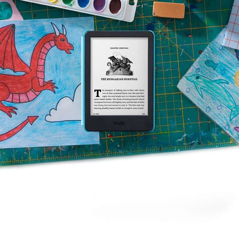 Amazon Kindle Kids - 11th Gen - 6" - 16GB - Space Whale Bundle