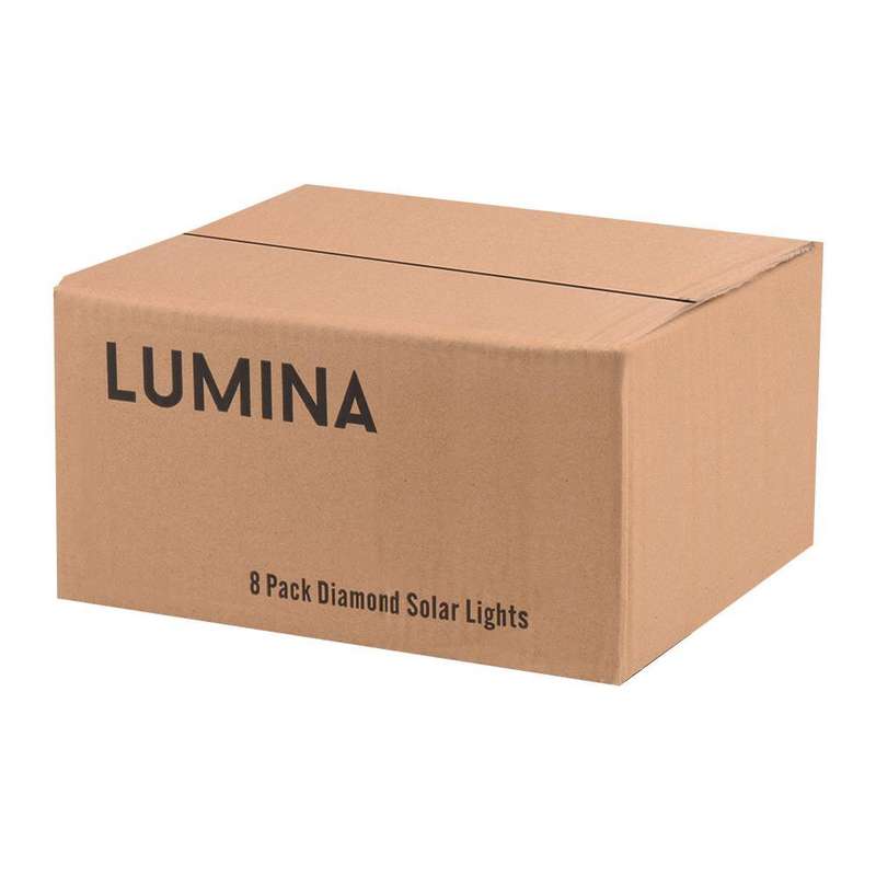 Diamond Solar Outdoor Lights - 8 Pack
