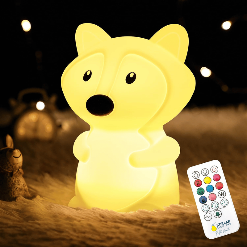 Kids Fox Silicone Night Light | Colour-Changing