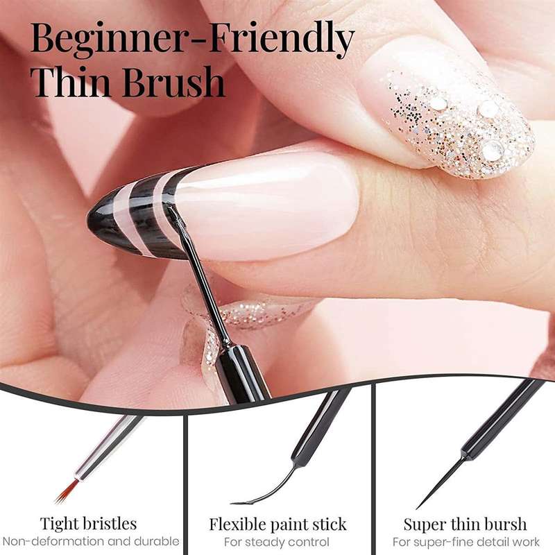 Gel Nail Polish Liner  2 Set