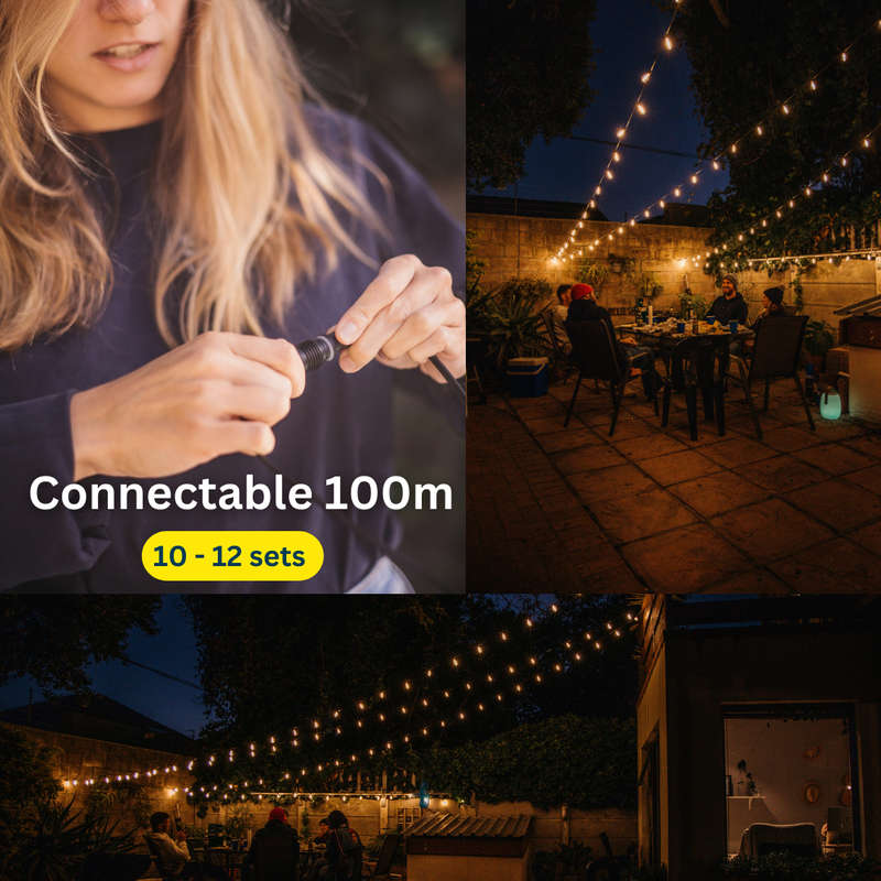 10m 25 Vintage LED Bulb String Lights