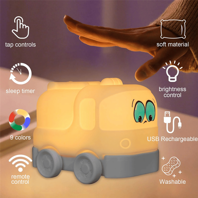 Kids Truck Silicone Night Light | Colour-Changing