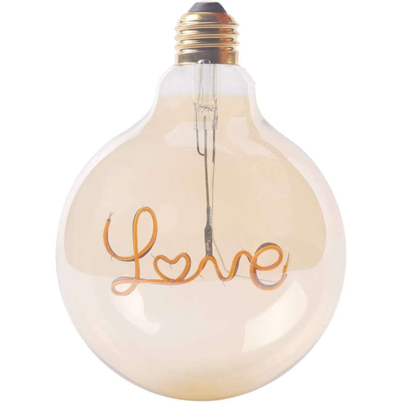 LOVE Retro Edison Light Bulb G125 Warm White LED E27 3W