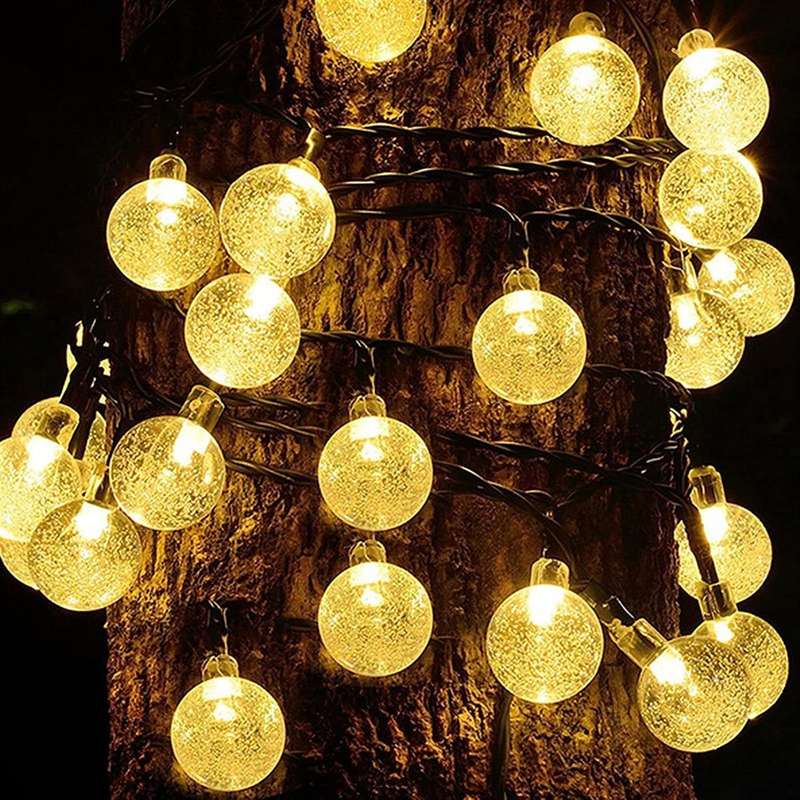 7m Solar Bubble Ball Fairy Lights | 50 LEDs