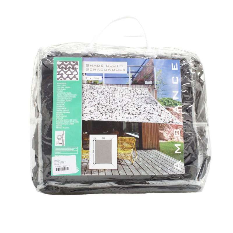 Ambiance - Dark Grey Camouflage Shade Rectangle (2x3m)
