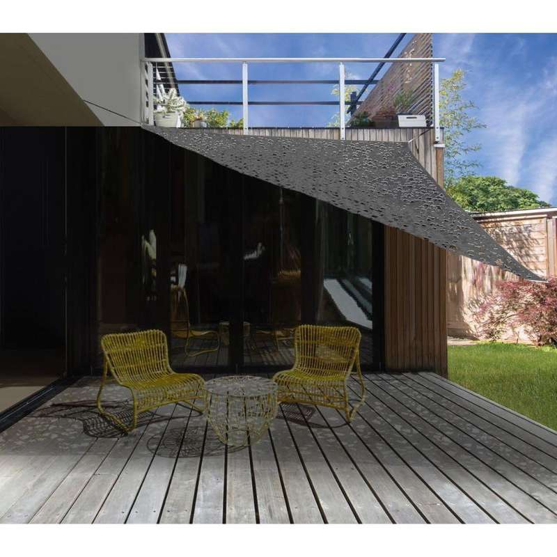 Ambiance - Dark Grey Camouflage Triangle Shade Sail (size 3.6x3.6x3.6 Meter)