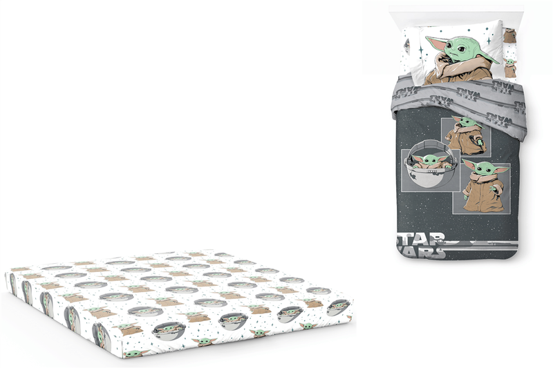 Mandalorian - The Curious Child 5 Piece Reversible Bed Set