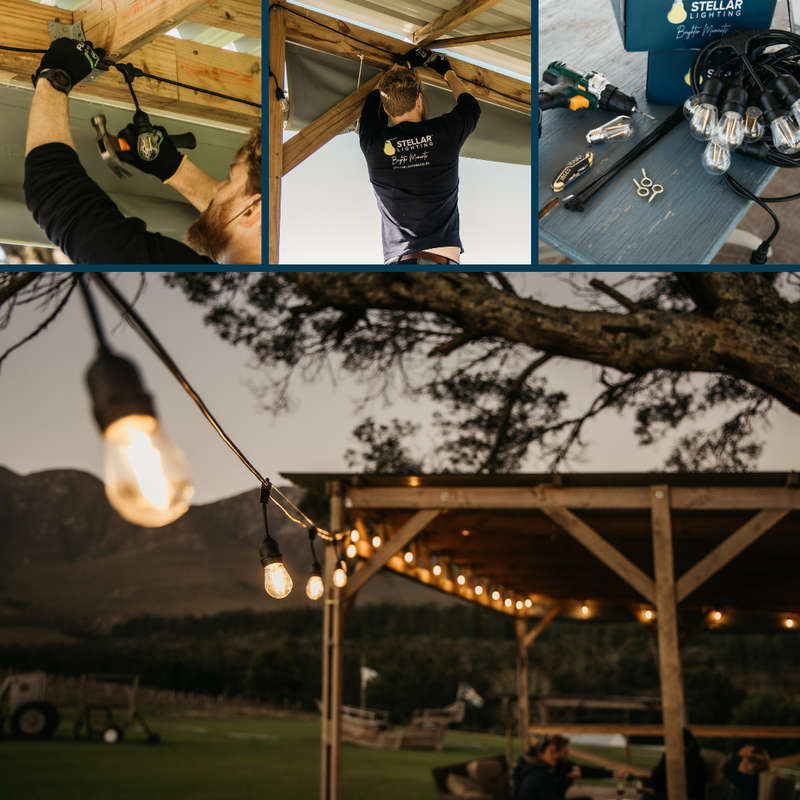 20m 40 LED Festoon Vintage Drop String Lights