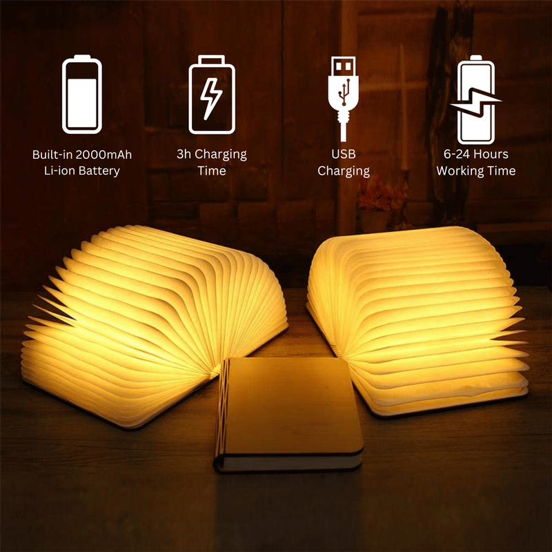 Rechargeable LED Book Night Light
