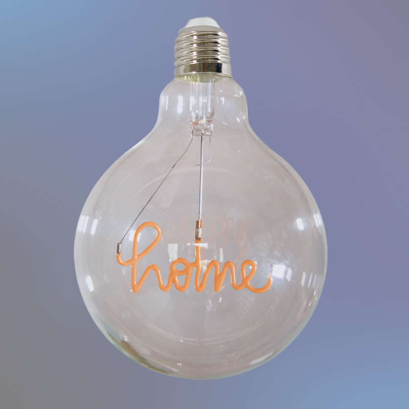 HOME Retro Edison Light Bulb G125 Warm White LED E27 3W