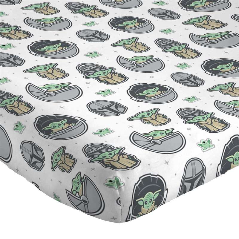 Mandalorian - The Cutest Bounty 2pc Set of Fitted Sheets