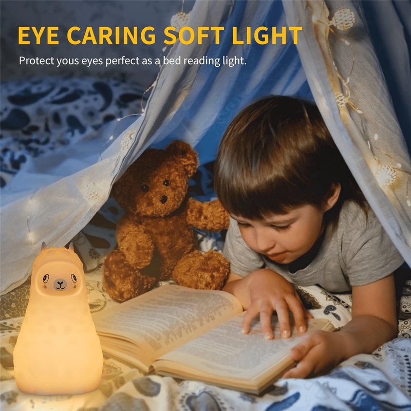 Kids Llama Silicone Night Light | Colour-Changing