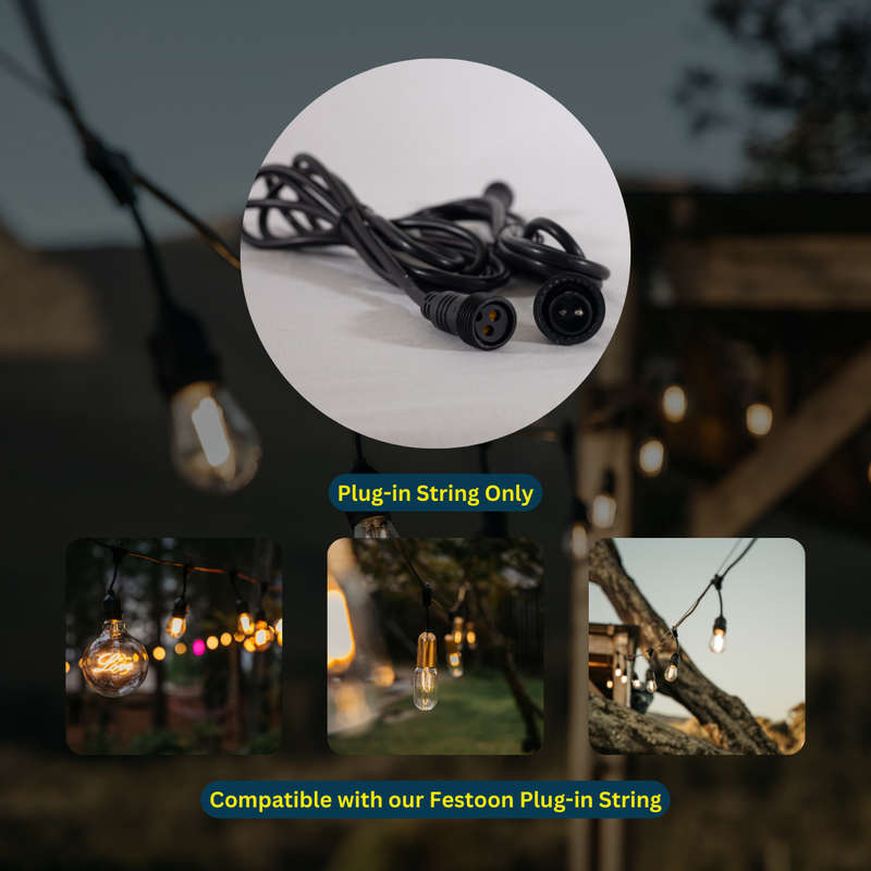 Festoon Heavy Duty 2 Meter Extension for Drop String Light